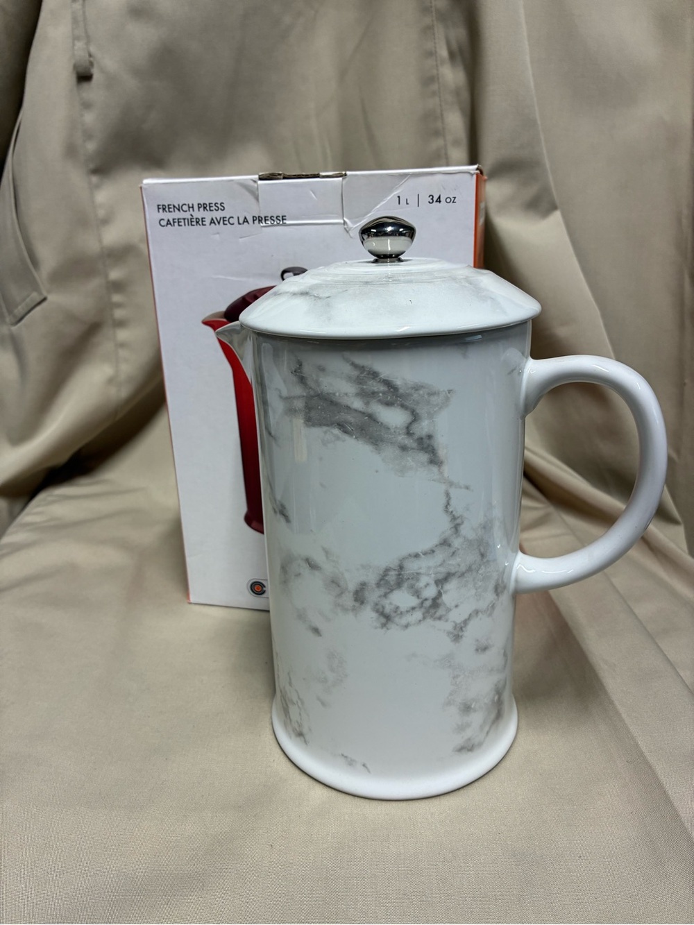NIB Le Creuset Marble French Press